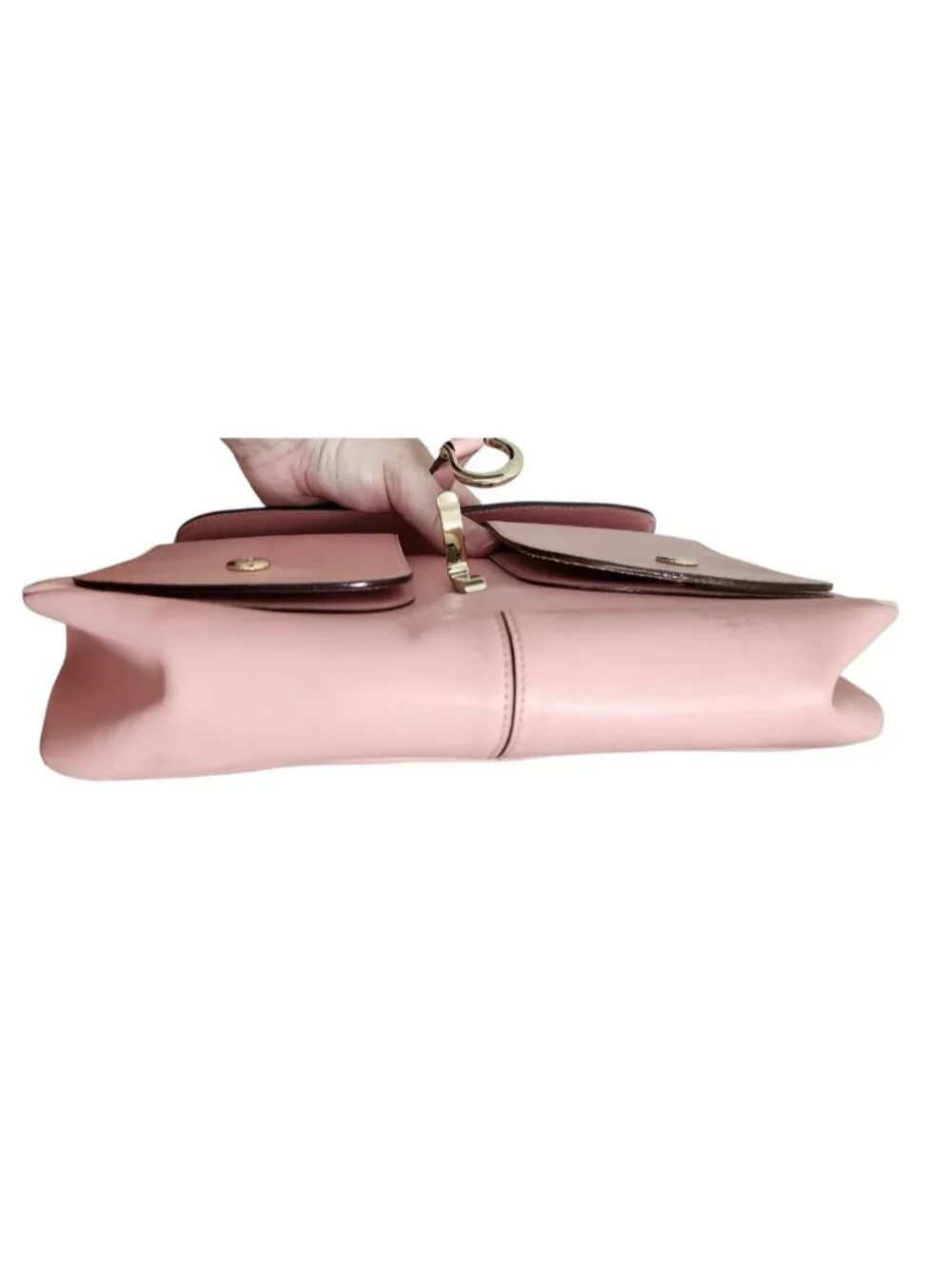 Kate Spade New York Pink Leather Shoulder Bag Purse Gold Hardware Y2K Vintage